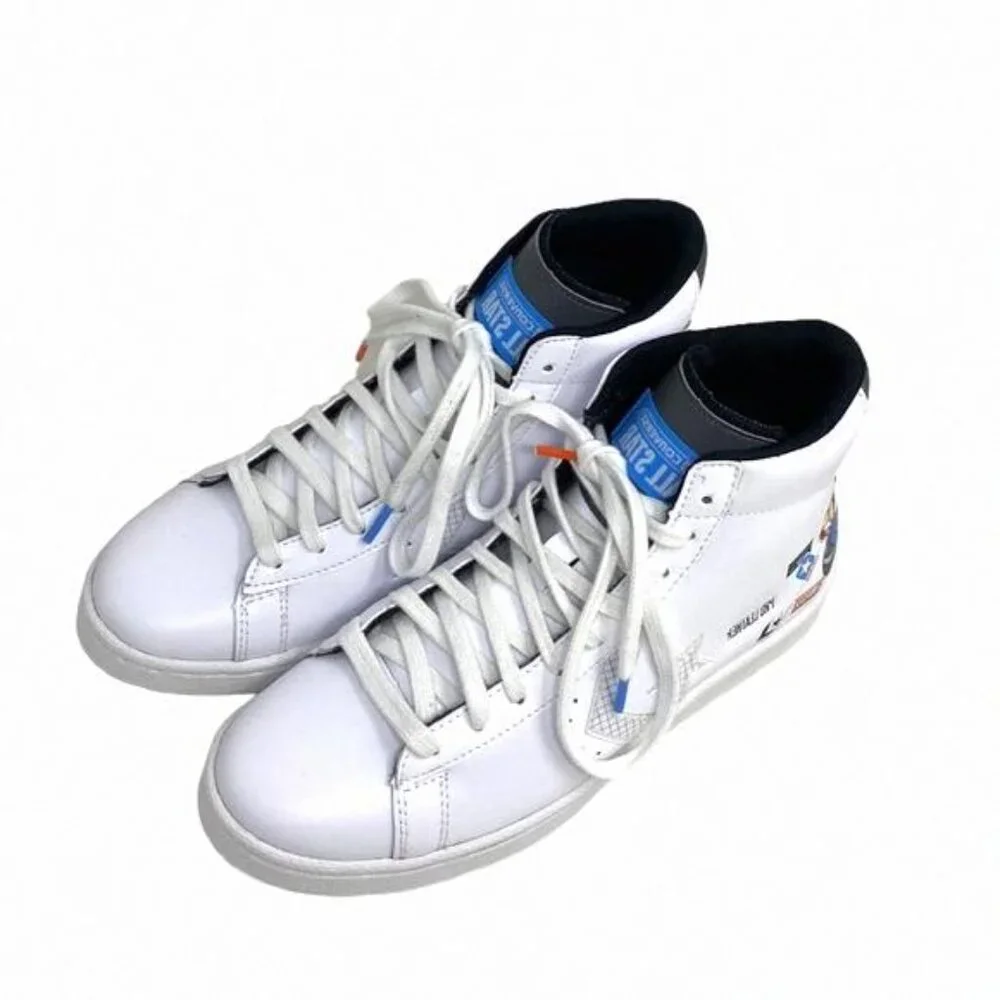 Converse Pro Leather High Skate Shoes Kids Women's 272446C Sneakers Multi White